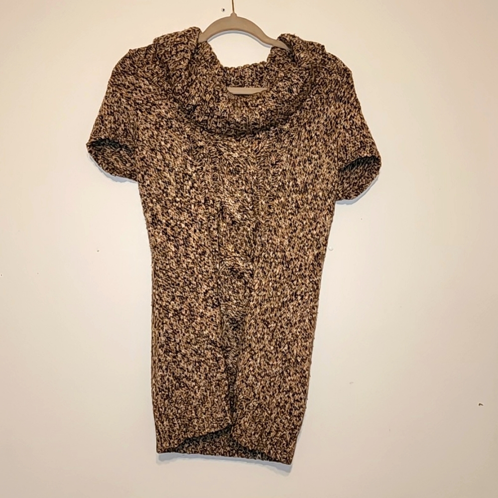 Womens M long ruffle neck sweater